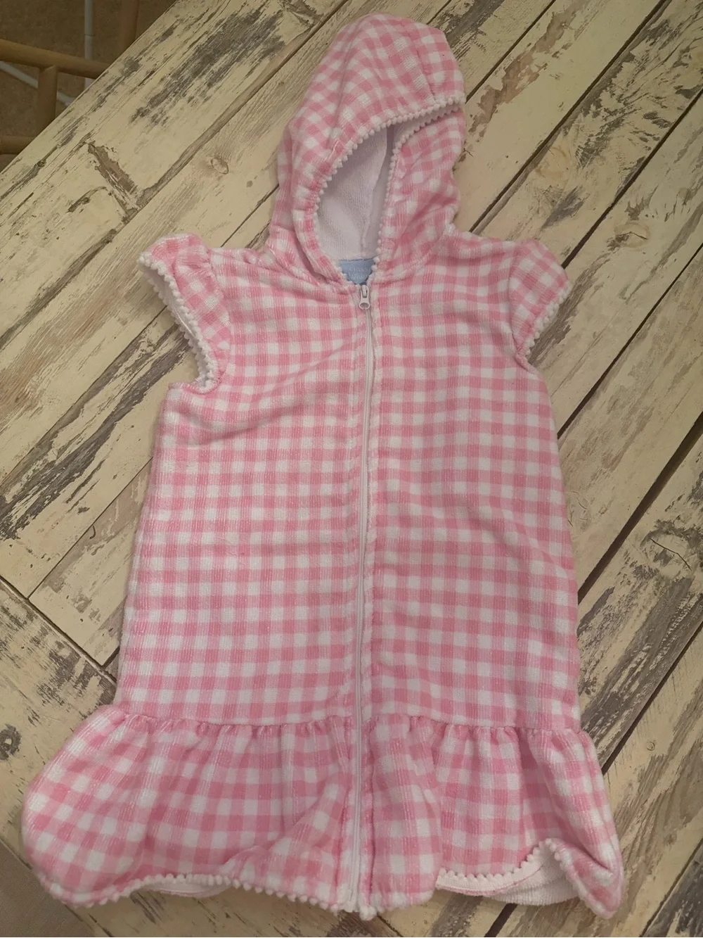 Classic whimsy gingham swim coverup